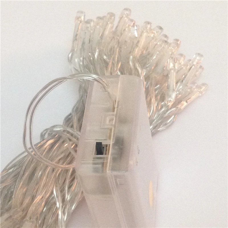 Рождественская светильник ная гирлянда на батарейках 1 м 2 3 4 5 10 праздничное