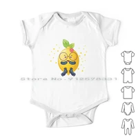 cute baby lime newborn baby clothes rompers cotton jumpsuits cute lime lemon juice yellow pattern lyrical summer pattern yellow