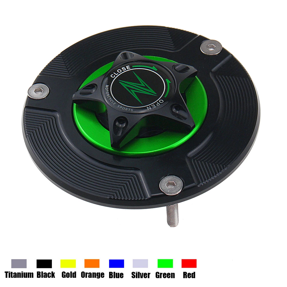 Motorcycle Fuel Gas Cap Petrol Tank Cover CNC Quick Release for KAWASAKI Z 250 Z250 2013-2017 | Автомобили и мотоциклы