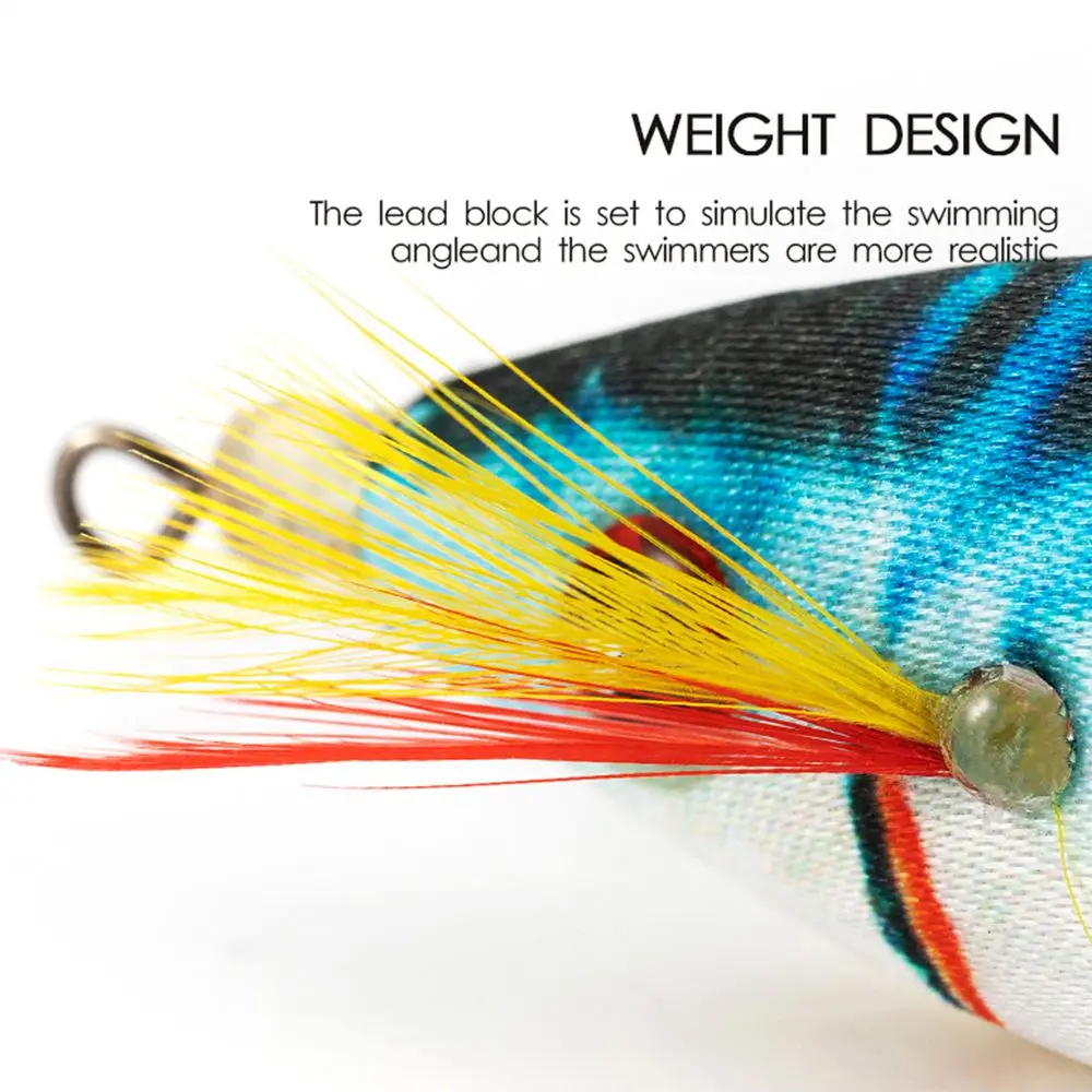 Simulation Lifelike Jigs Luminous Squid Hook Octopus Bait Fishing Tackle Wood Shrimp Lures