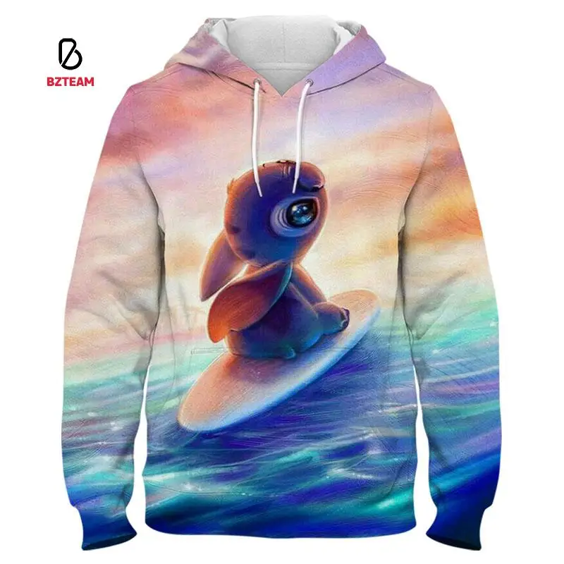 

BZTEAM Men's Sweatshirt Spring Harajuku Boys and Girls Super Dalian Hoodie 3D Printing Autumn Casual Women's Hoodie 2021