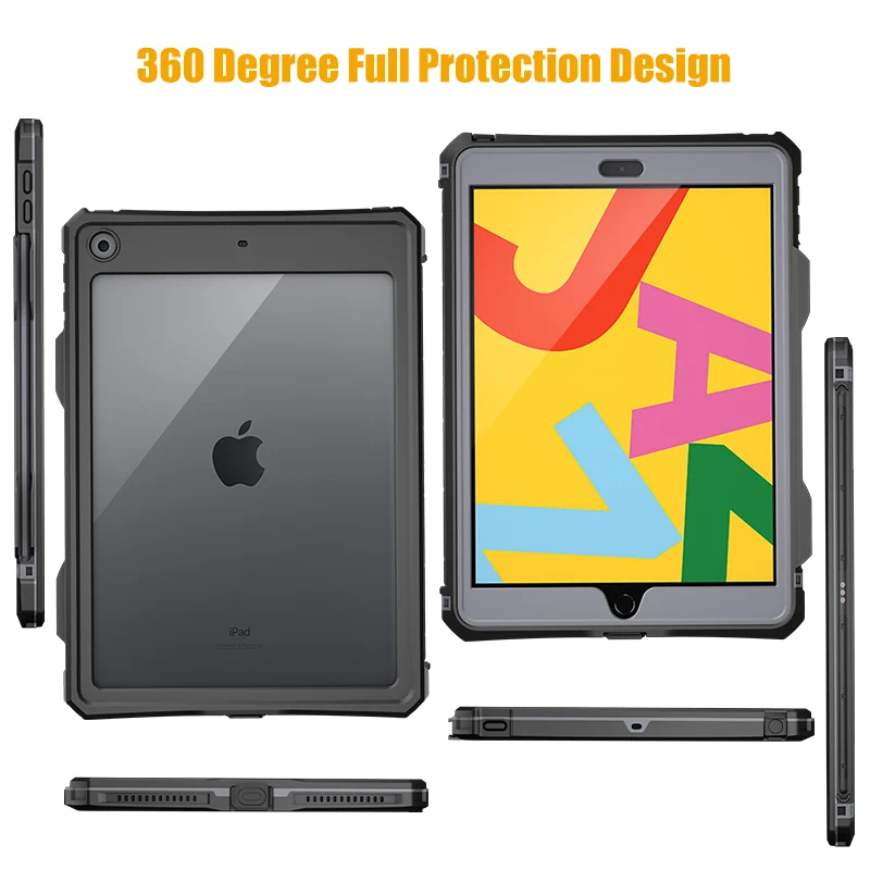 Водонепроницаемый чехол для iPad 7 10,2 модель ТПУ мягкий подводный чехол для iPad 10,2 чехол 360 градусов Водонепроницаемый Чехол