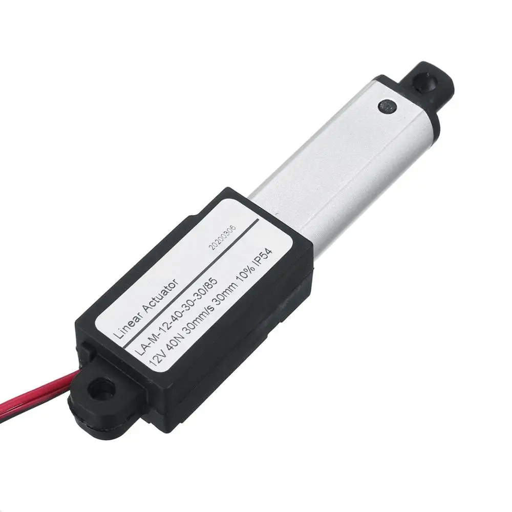 Миниатюрный линейный привод из алюминиевого сплава с электродвигателем 12 В