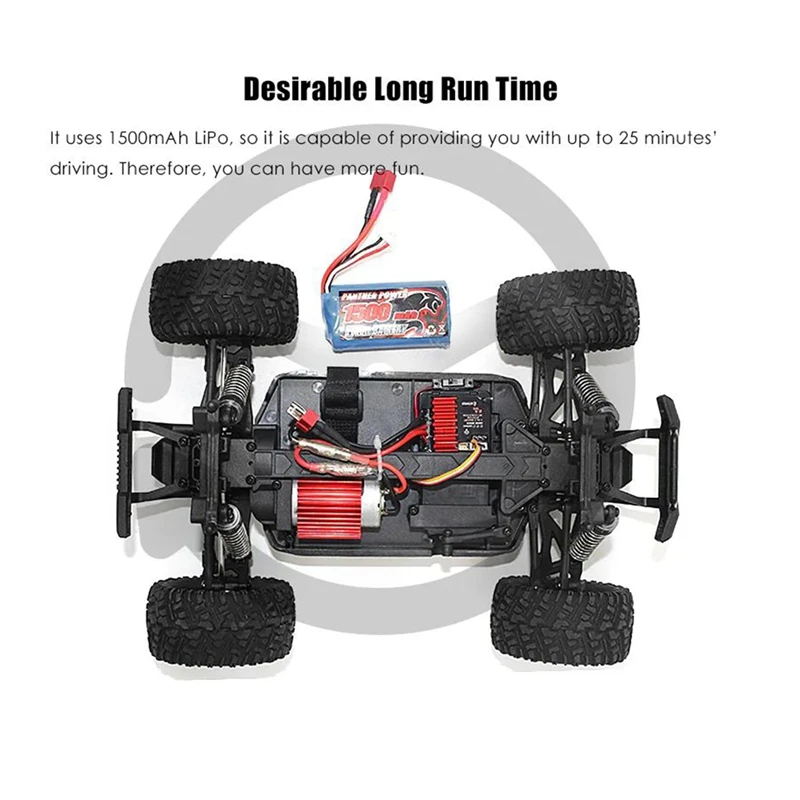 

1631 1:16 2.4G Electric 4WD Remote Control Truck Children's Toys EU Plug