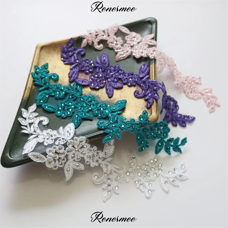 2 шт. стразы модные сделай сам украшения одежды ткань наклейки Кружевная