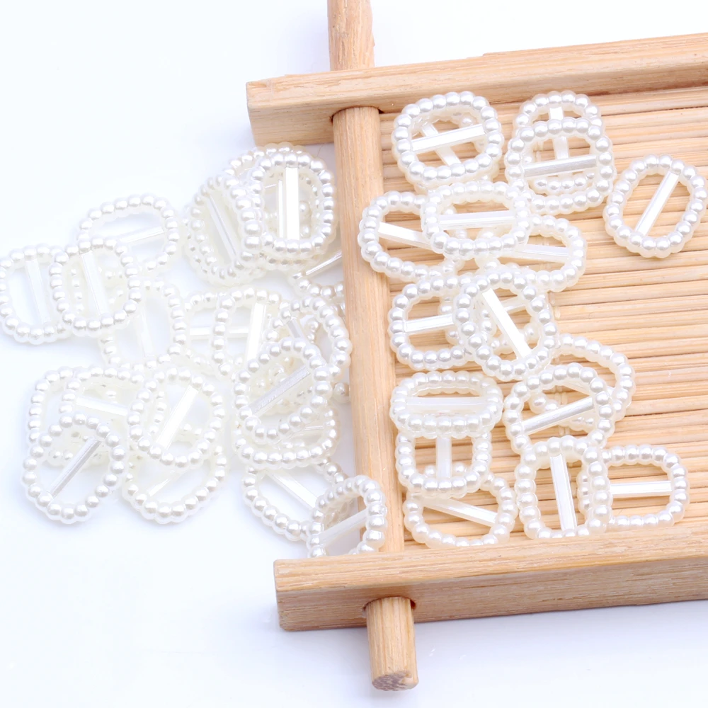 Закругленная прямоугольная пряжка 12x10 мм в форме сердца 17x14 имитация жемчуга