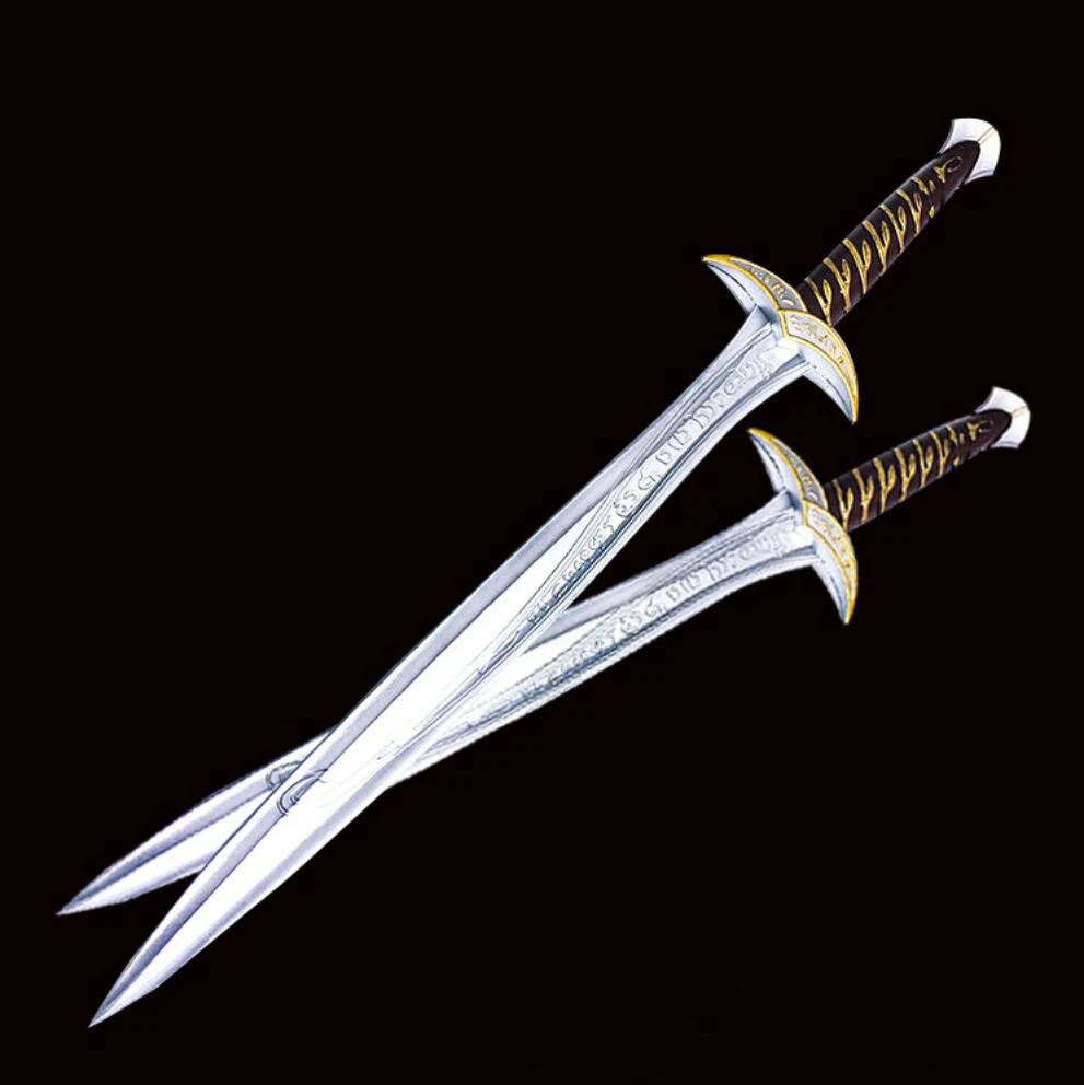 Красный Властелин колец Thranduil меч Хоббит Фродо Бэггинс Sting Thorin Orcrist меч COS кино Моделирование Реквизит - Цвет: Красный