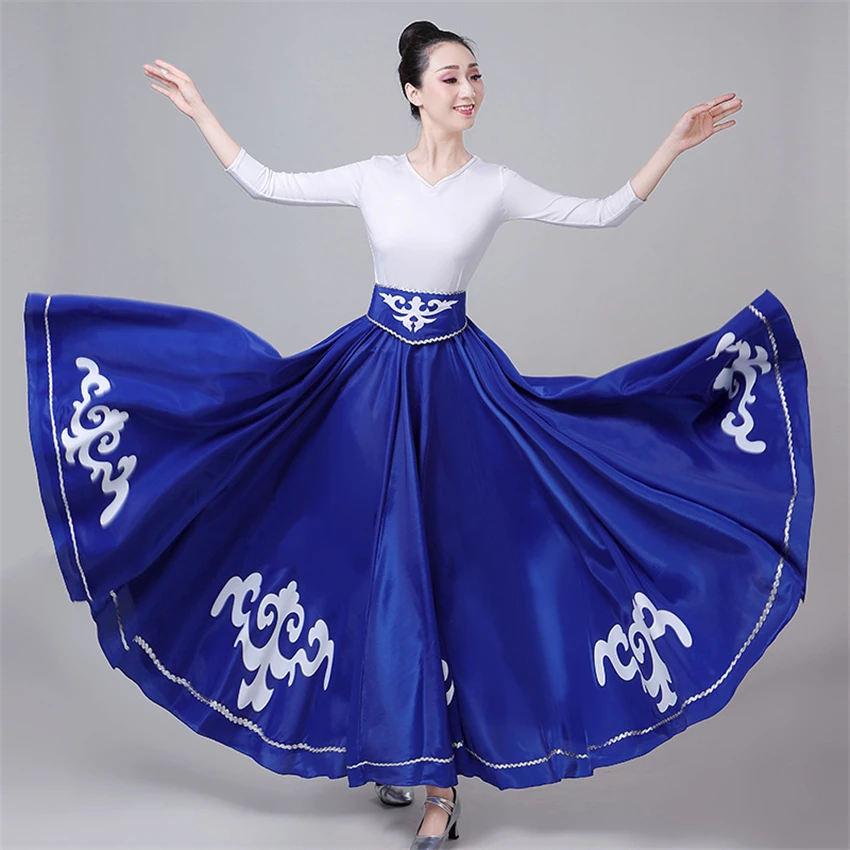 Юбка испанского фламенко новинка 2021 танцевальные костюмы для женщин платья