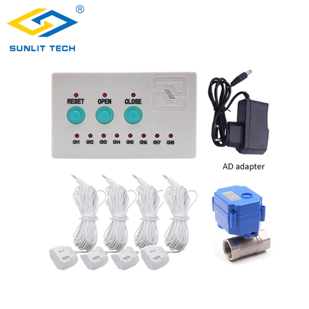 Купить Высококачественный популярный в России датчик утечки воды WZ808 4 шт. 6-м