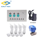 Датчик утечки воды WZ808 для умного дома, комплект сигнализации с 4 кабелями для воды, из нержавеющей стали с клапаном 12 дюйма, 34 дюйма, 1 дюйм, детектор утечки воды