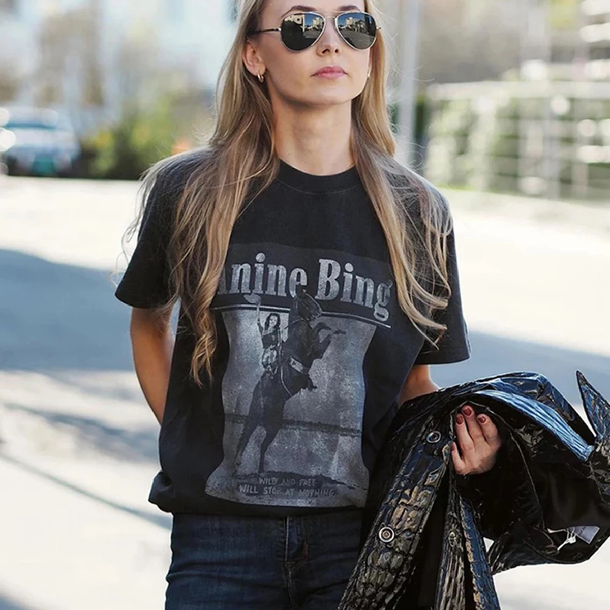 

Photograph Graphic Fade T-Shirt Women Summer Washed Vintage Tees 2021 Rock Casual Tshirt Tops Femme