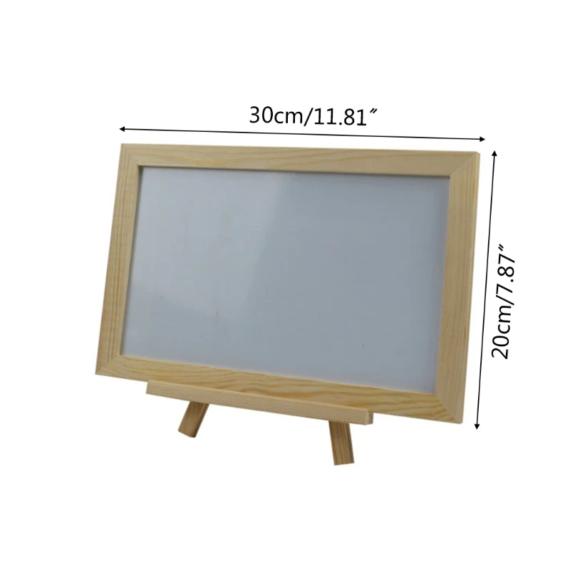 

Single Side Mini Wooden Tripod Blackboard Message Sign Note Marker Chalkboard Whiteboard