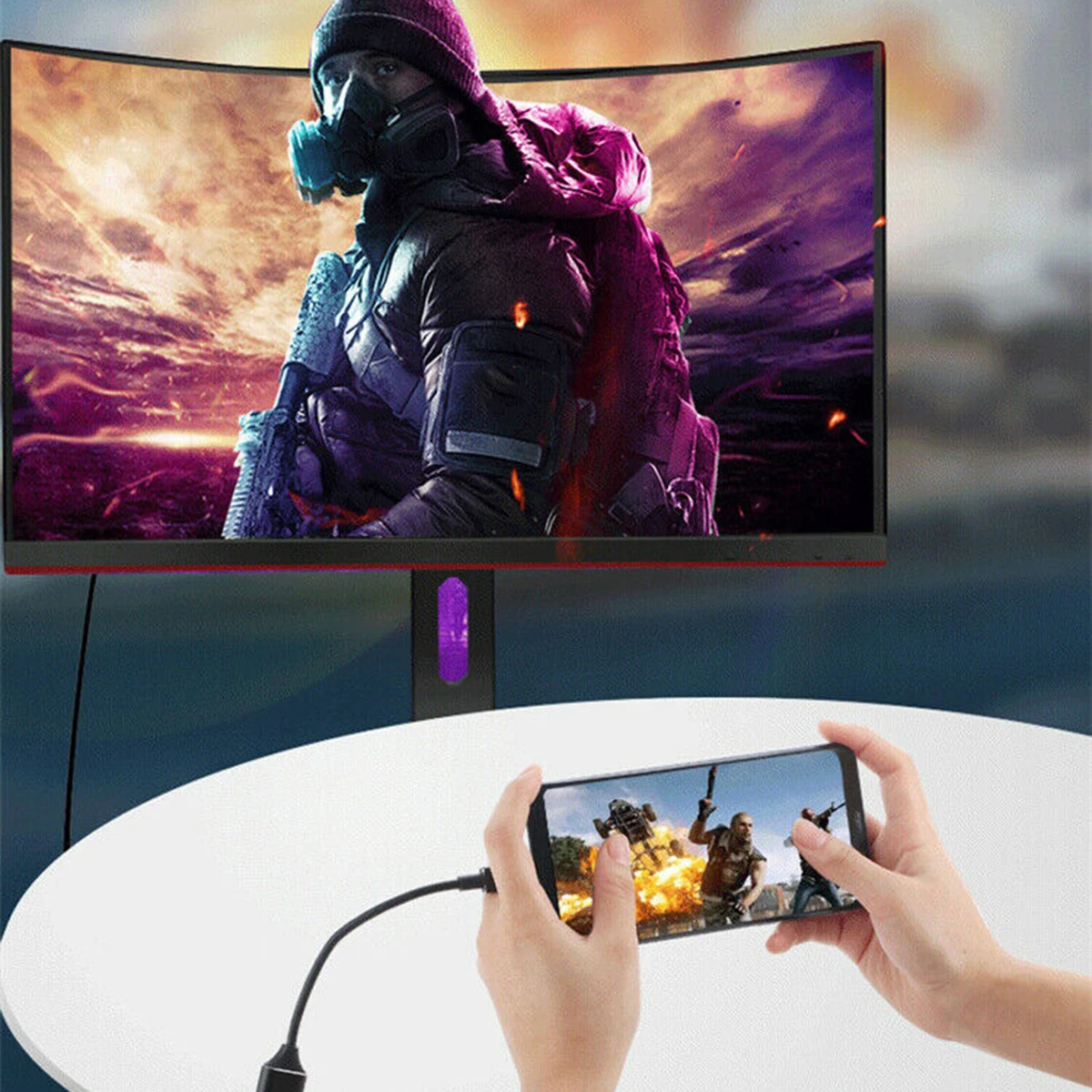 SOONHUA Тип с разъемами типа C и hdmy кабеля переходника USB 4K HD конвертер для