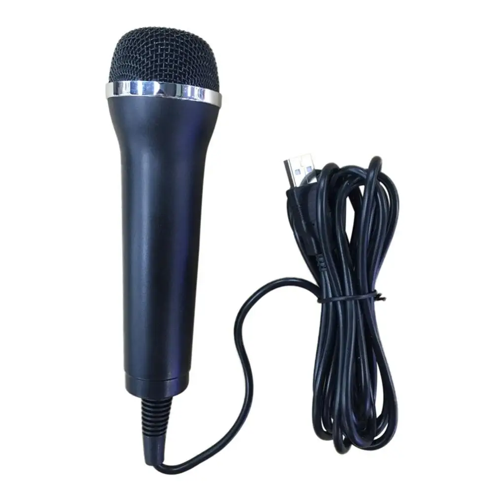 USB Wired Microphone High Performance Gamepads Karaoke MIC For PS4 Wii XBOX360 |