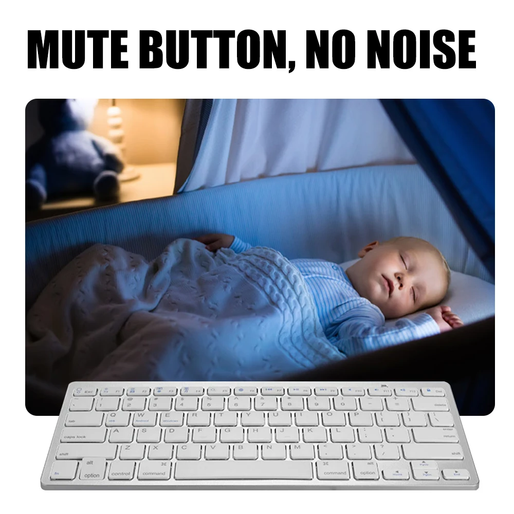 Игровая клавиатура с 78 клавишами Офисная Bluetooth русской раскладкой для ноутбука