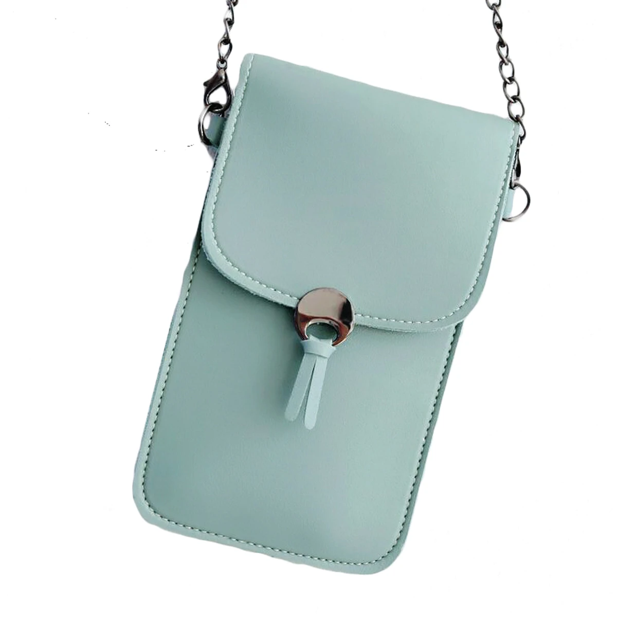 2021 Newest Arrival Ladies Girls Casual Handbag Crossbody Chain Shoulder Strap Square Mobile Phone Bag