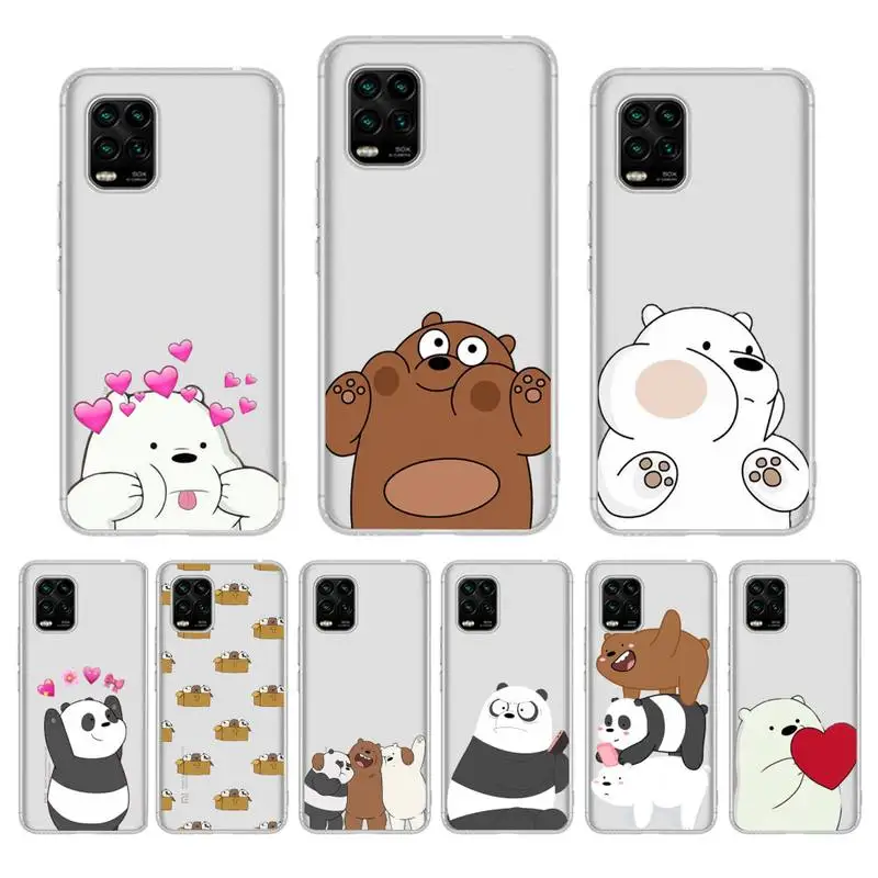 

Cartoon Funny Bear Phone Case For Redmi Note 5 7A 10 9 8 plus pro 9A K20 for Xiaomi 10Pro 10T 11 Capa