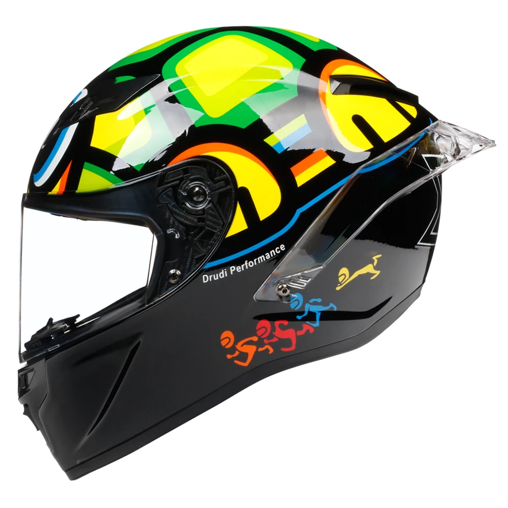 X Черепаха живопись полное лицо мотоциклетный шлем Casco De Moto DOT утвержден Capacete