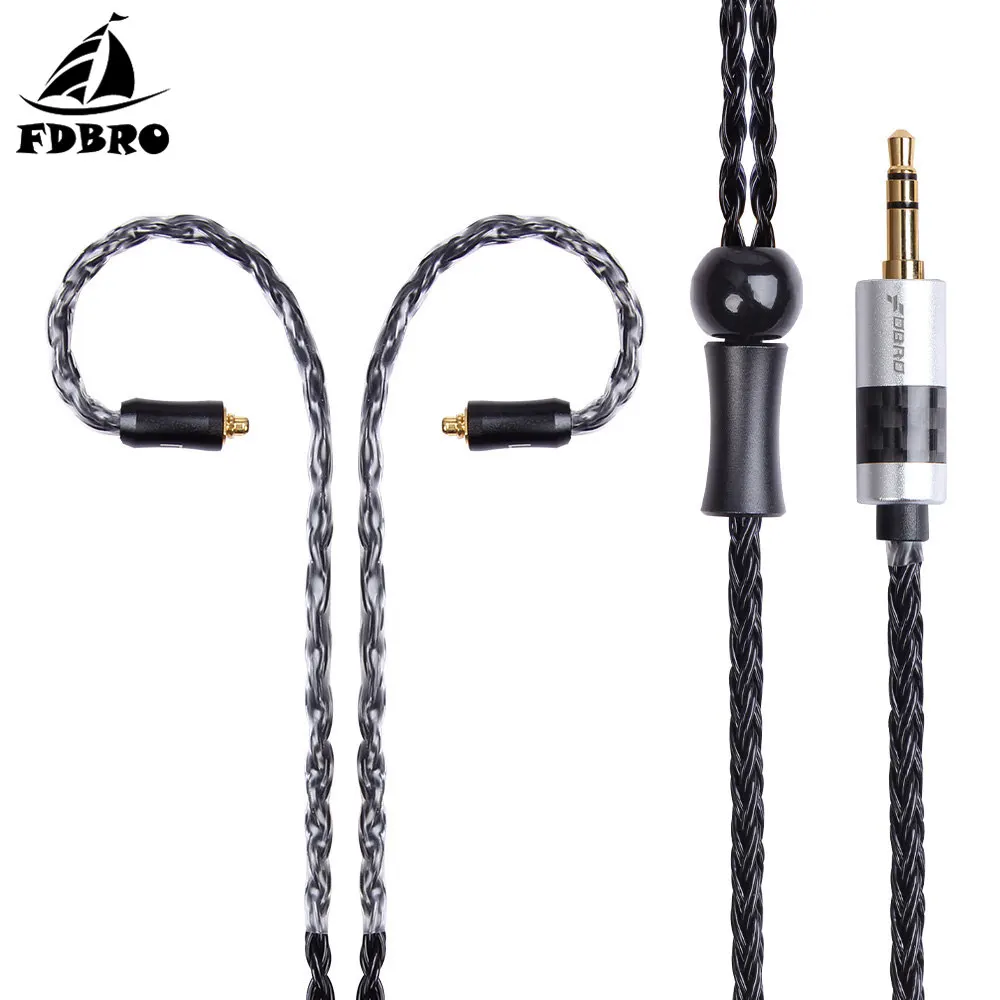 FDBRO IE80 IM 2 контактный 0 78 мм A2DC кабель 16 ядер 5/3 5/4 4 посеребренный Улучшенный провод