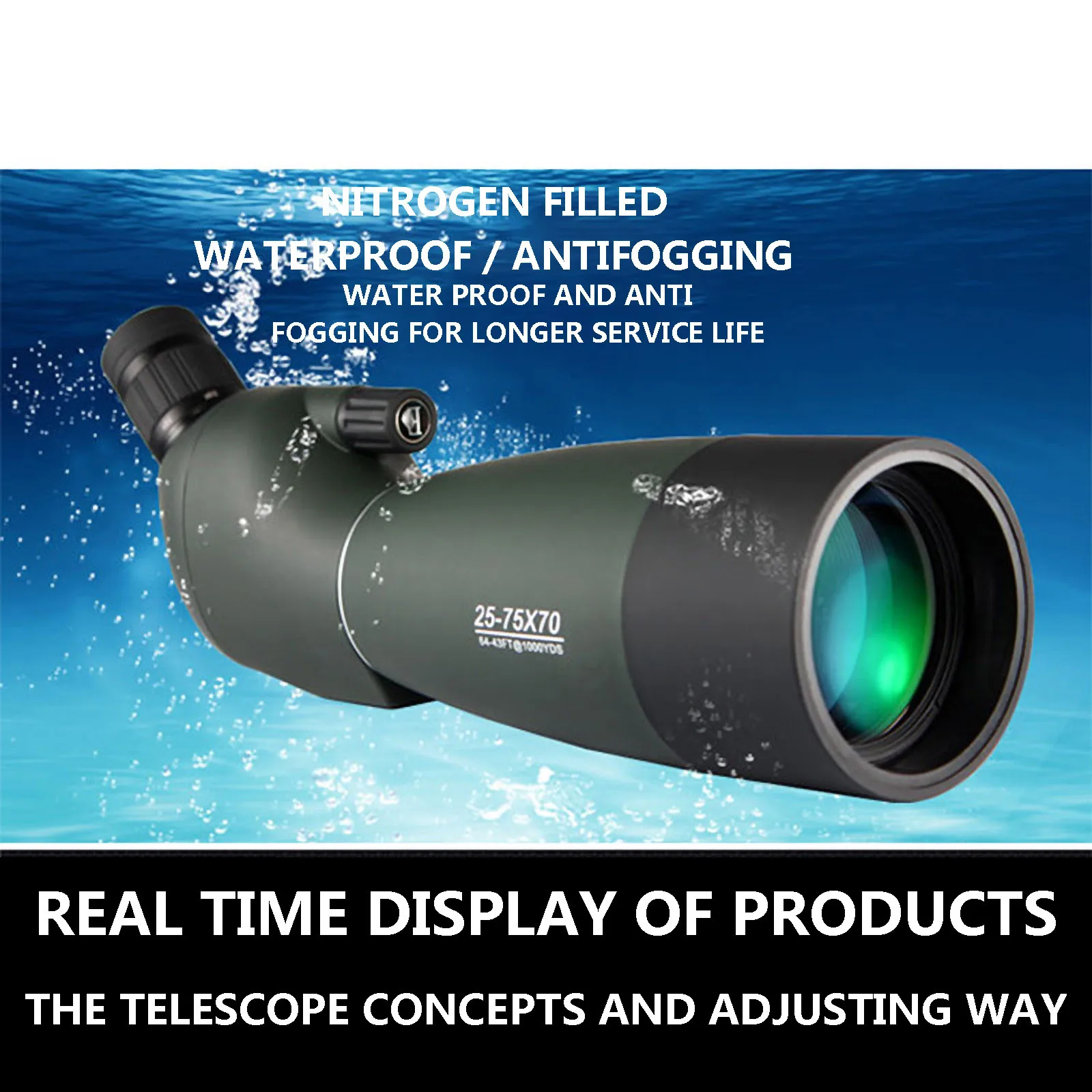 

Astronomical Telescope Zoom 75x70 High Magnification Hd High Quality Outdoor Telescope Profession Hunting Optics Telescopio