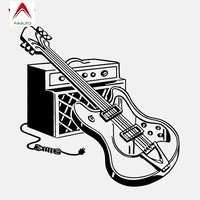 aliauto creative car sticker high quality electric guitar music musical instrument rock vinyl accessories pvc decal16cm15cm