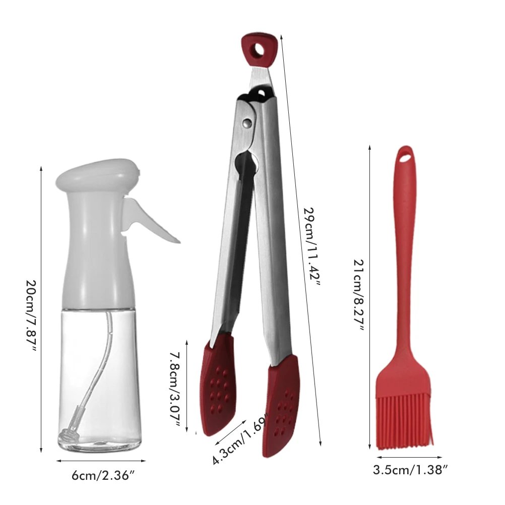 2 шт./партия 3 шт. распылитель масла прозрачный бутылка-спрей для Пособия по