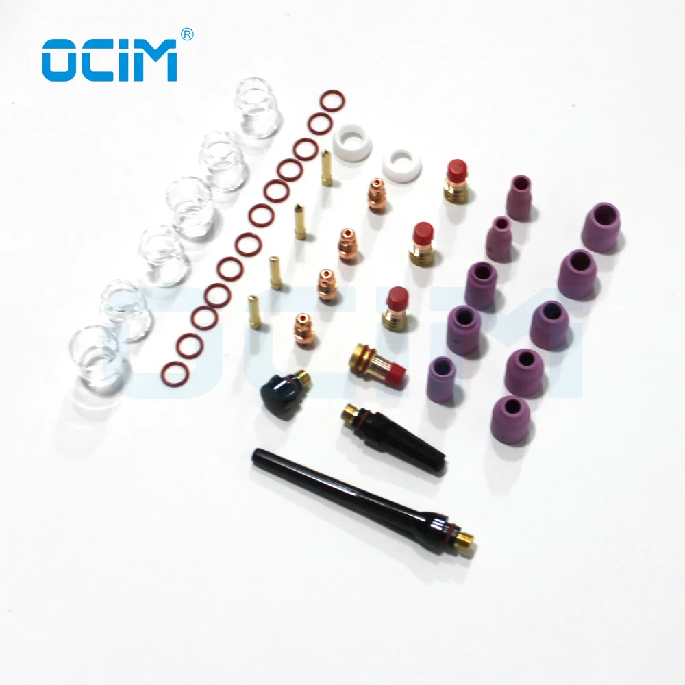 45 шт. сварофонарь TIG комплект стеклянных чашек для фотографий/18/26|Сварочные сопла|