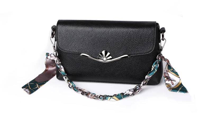 2 шт. шелковая и металлическая цепочка ручка для сумки женский модный шарф волос