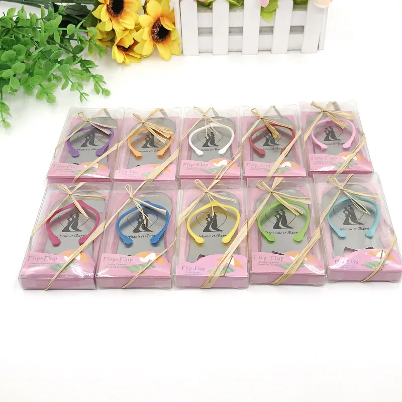 48/50PCS Customizable Colorful Flip Flop Bottle Opener In Gift Box Wedding Favors Personalized Metal Slipper Beer Openers
48/50PCS Customizable Colorful Flip Flop Bottle Opener In Gift Box Wedding Favors Personalized Metal Slipper Beer Openers