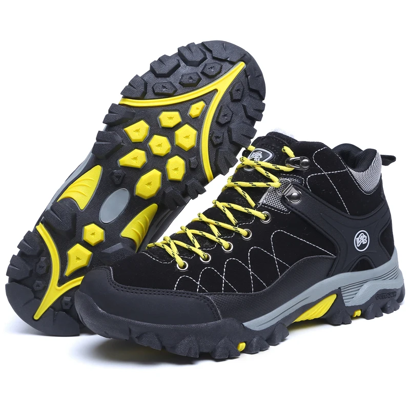 Мужские зимние ботинки уличные походные водонепроницаемая походная обувь для