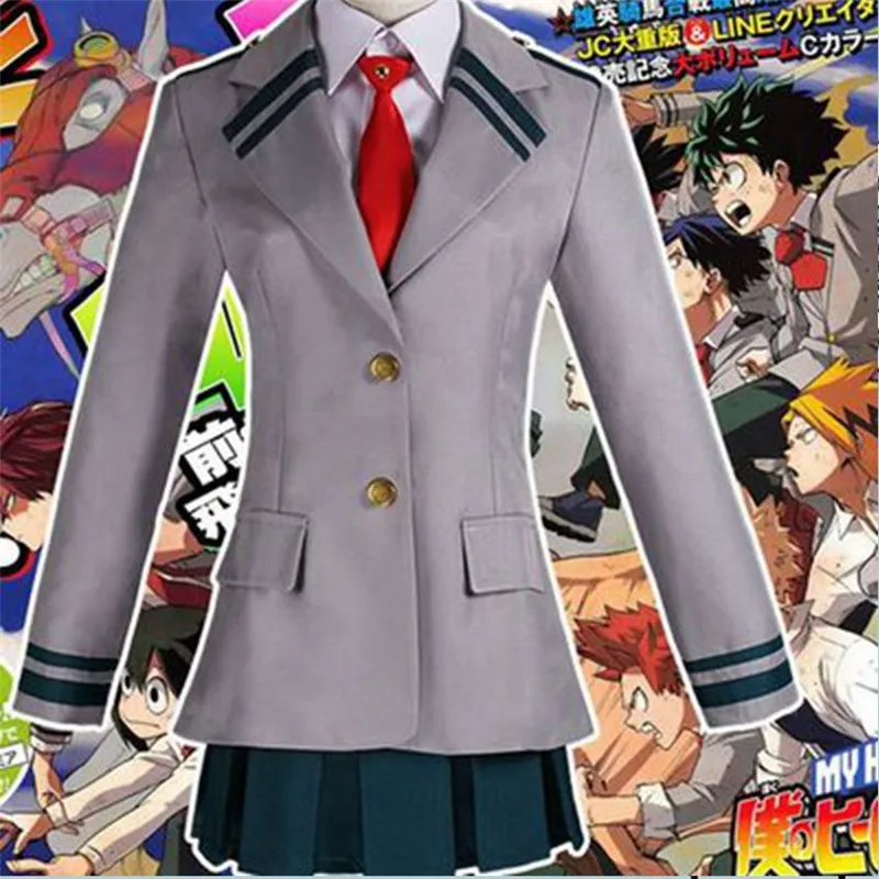 Boku no Hero academic AsuiTsuyu Yaoyorozu Momo школьная форма My OCHACO URARAKA Midoriya Izuku карнавальный