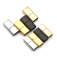 2pcs 8x410x512x6mm hole stainless steel magnetic clasps connectors buckle for diy bracelets jewelry making accessories
