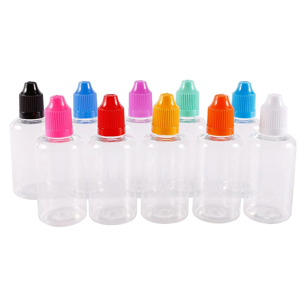 100 шт./лот пустая пластиковая бутылка-капельница 50 мл для домашних животных с