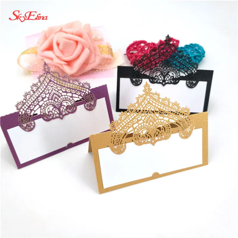 Приглашения на свадьбу с лазерной резкой визитница сиденье стол украшение