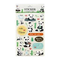 1 sheet kawaii bamboo panda paper decorative stickers diary notebook decoration