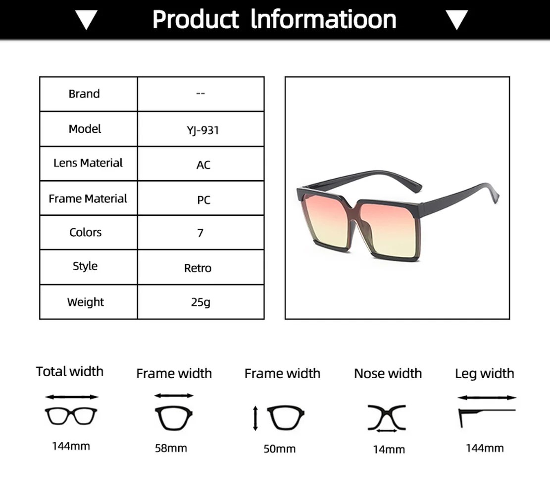 

2021 New Fashion Oversized One Piece Sunglasses Women Brand Designer Vintage Siamese Square Sun Glasses Men Shades For Female
