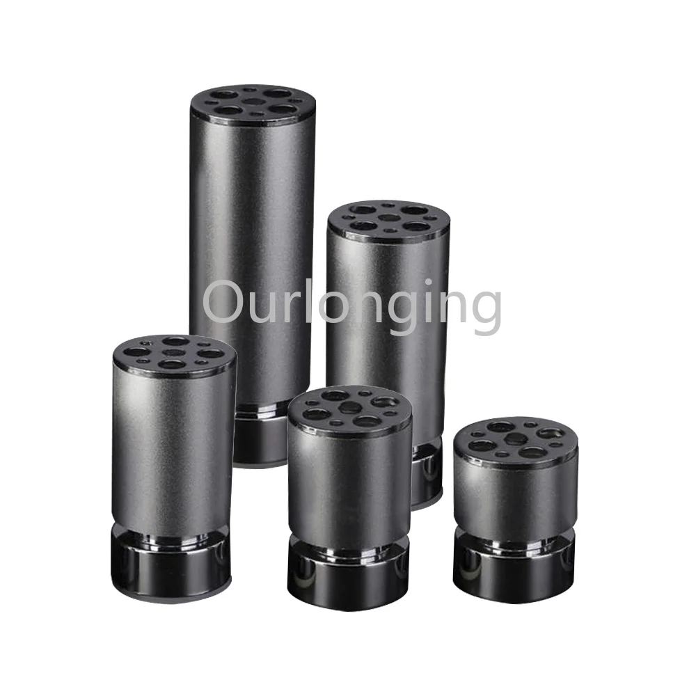 4PCS Aluminum alloy Furniture Legs Cabinet Table Round Shape 8mm Adjustable Feet 50mmx180mm Silver | Обустройство дома