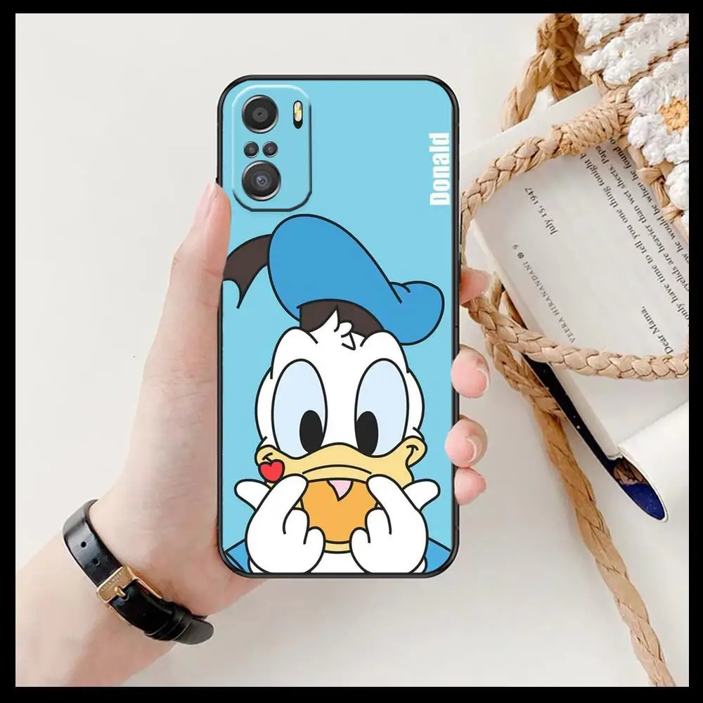 Disney duck phone For Xiaomi Redmi Note 10S 10 9T 9S 9 8T 8 7S 7 6 5A 5 Pro Max Soft Black Phone Case |