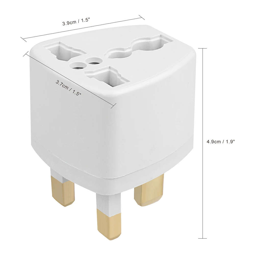 Переходник с электрической розеткой и вилками адаптер преобразователь для