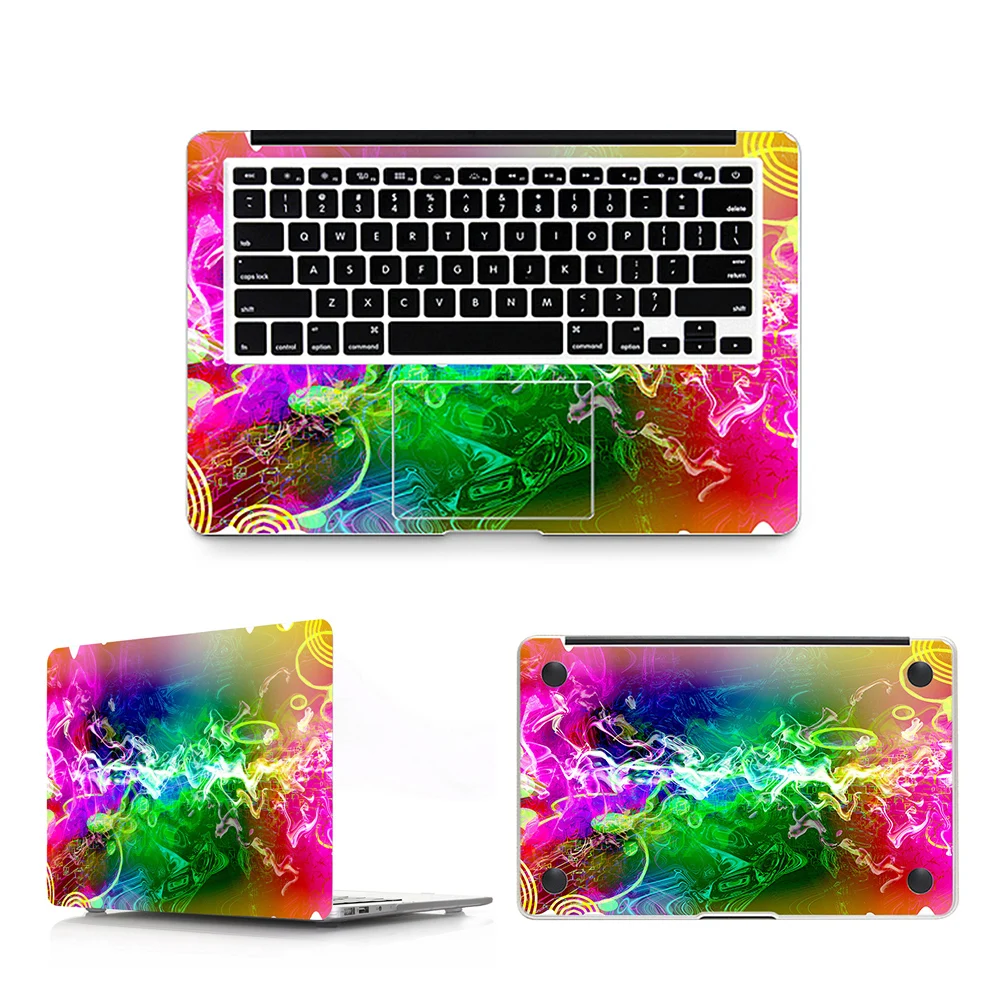 HRH 3 в 1 чехол с наклейкой на ноутбук для Apple Macbook Air Pro 11 12 13 15 дюймов защитный оптовая