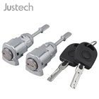 Замок дверной Justech 3B0837167 3B0837168 для VW Passat B5 3B Lupo, запорный цилиндр с ключами, 2 шт.