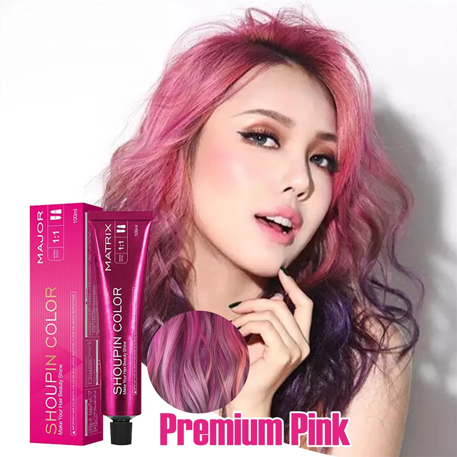 Краска для волос шампунь микро-цвет одиночный крем синий и черный цвет краска