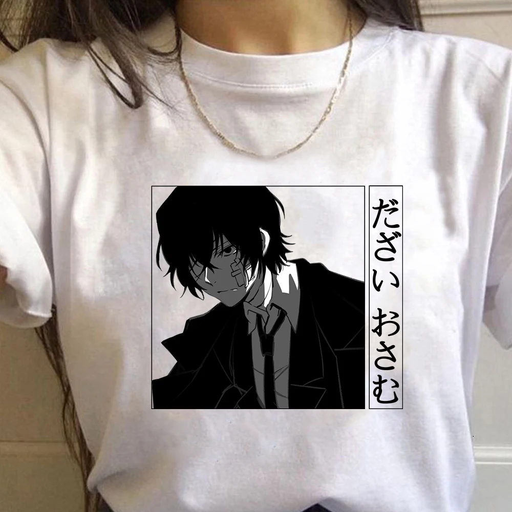 Бунго бродячих собак дадзай Осаму женские летние повседневные футболки Harajuku в