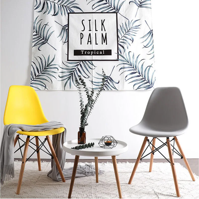 Modern Dining Room Chair Nordic Minimalist Lounge Colorful Plastic for Kitchen Bedroom Study Living 1 Pc | Мебель