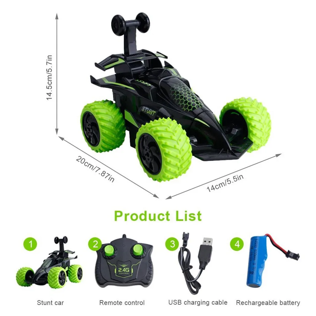 10 км/ч радиоуправляемая трюковая машина 360 Вращающаяся на одну сторону