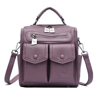 women backpack bag casual wild soft leather dual use large capacity backpack shoulder bag