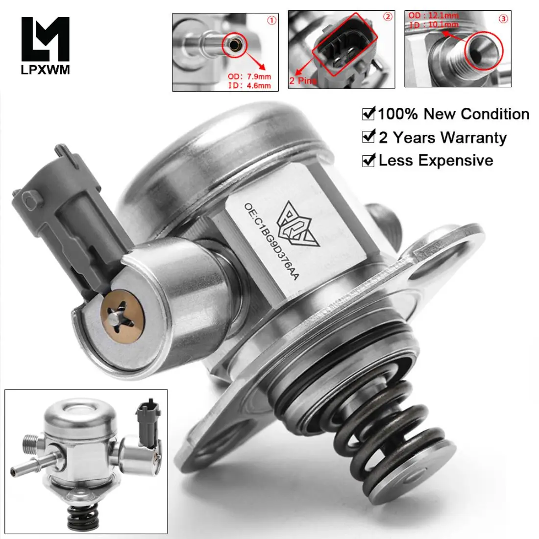 Насос высокого давления OEM механический для Ford 1.0L Focus Fiesta Ecosport C1BG9D376AA 0261520253 FPB121 |