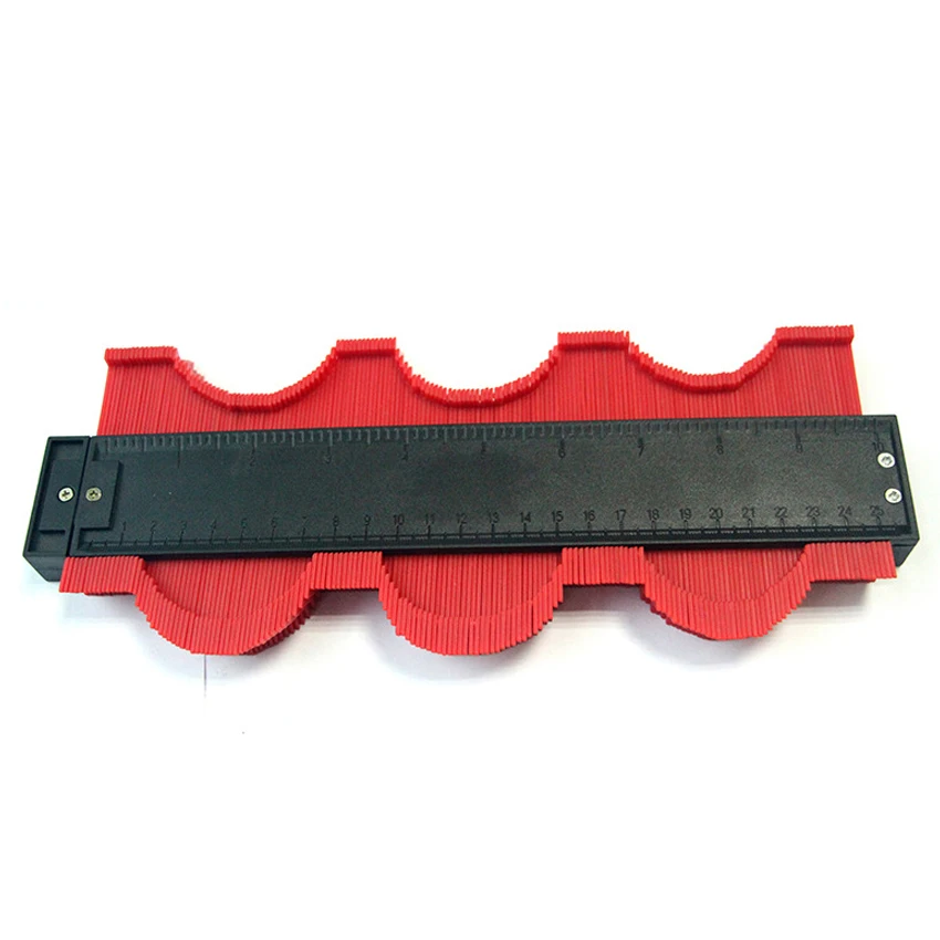 

5/10inch Multi-functio Contour Profile Gauge Tiling Laminate Tiles Edge Shaping Wood Measure Ruler ABS Contour Gauge Duplicator