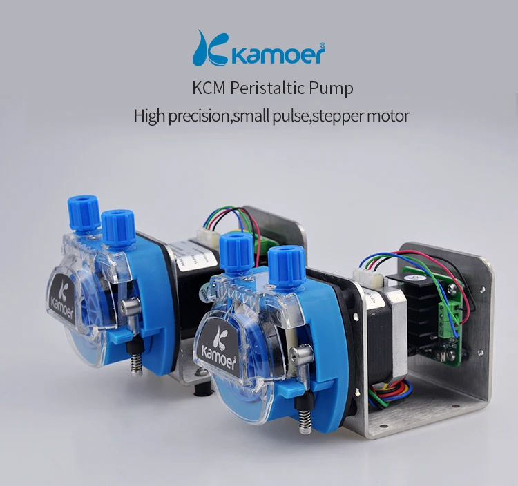 Kamoer KCM-ODM 12 V/24 V Мини Насадка На шланговый насос с трубкой Небольшой Поток шагового двигателя(13,5~ 320 мл/мин., 4/8 роторов