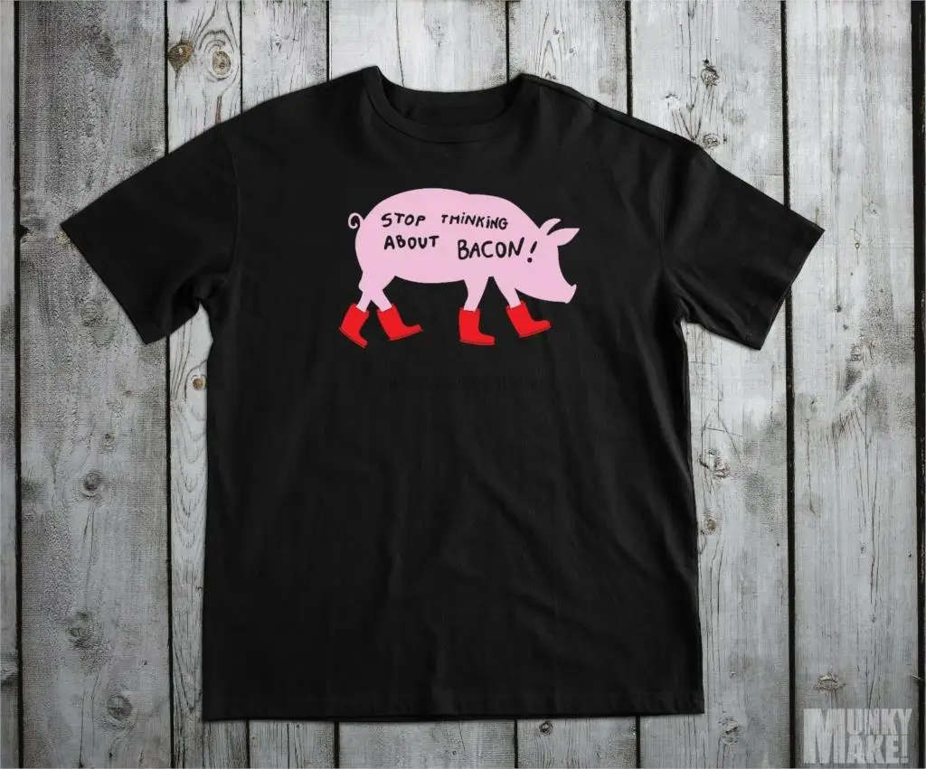 Футболка Bacon vegan veggie animal rights protest sogracy| |